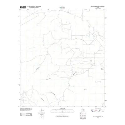 2010 Map of Agua Fria Mountain, 2010 Print