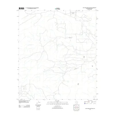 2013 Map of Agua Fria Mountain, 2013 Print