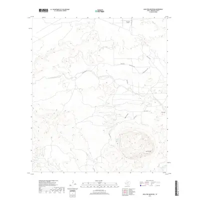 2019 Map of Agua Fria Mountain, 2019 Print