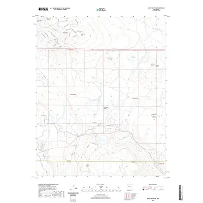 2020 Map of Agua Fria Peak, 2020 Print