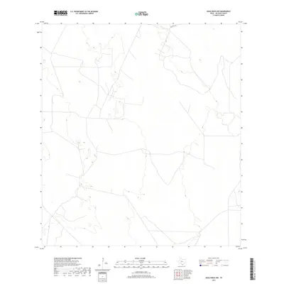 2019 Map of Agua Nueva NW, 2019 Print