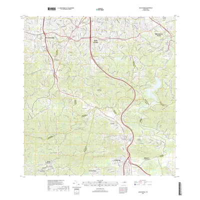 2018 Map of Aguas Buenas, 2018 Print