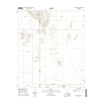 2014 Map of Aguila Mountains SE, 2014 Print