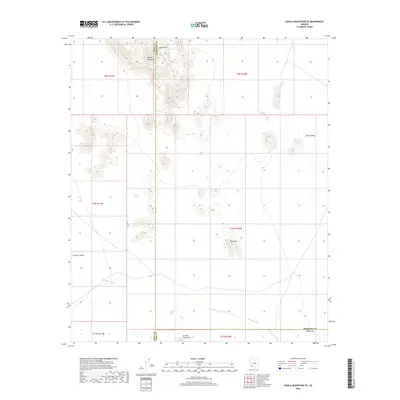 2018 Map of Aguila Mountains SE, 2018 Print