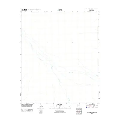 2011 Map of Aguila Mountains SW, 2011 Print