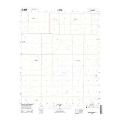2014 Map of Aguila Mountains SW, 2014 Print