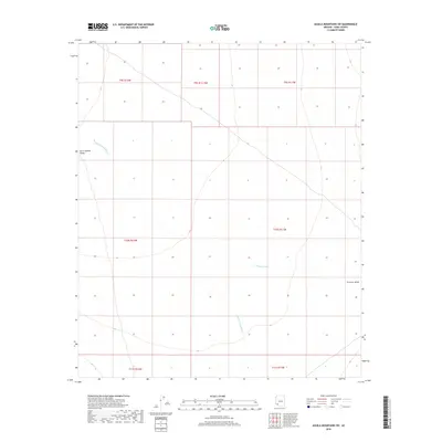 2018 Map of Aguila Mountains SW, 2018 Print
