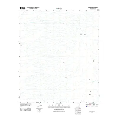2011 Map of Aguirre Peak, 2011 Print