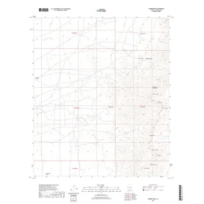 2018 Map of Aguirre Peak, 2018 Print