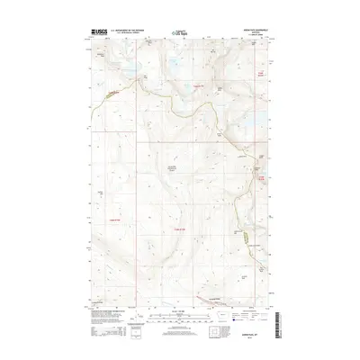 2014 Map of Ahern Pass, 2014 Print