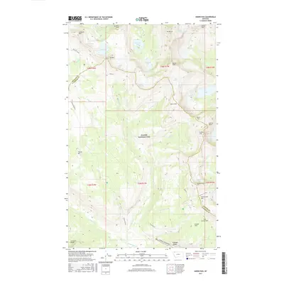 2017 Map of Ahern Pass, 2017 Print
