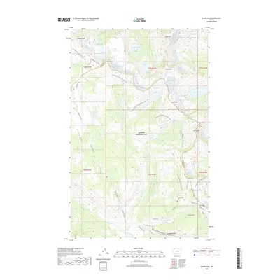 2020 Map of Ahern Pass, 2020 Print