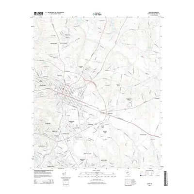 2014 Map of Aiken, 2014 Print