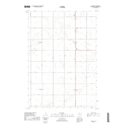 2017 Map of Akaska NE, 2017 Print