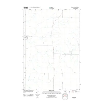 2012 Map of Akaska, 2012 Print