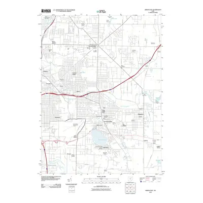 2010 Map of Akron East, 2010 Print