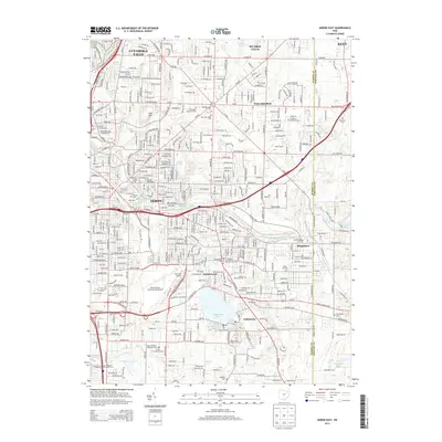 2013 Map of Akron East, 2013 Print