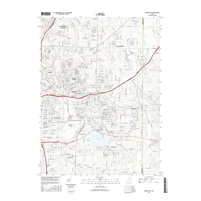 2016 Map of Akron East, 2016 Print