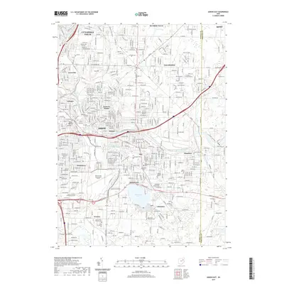 2019 Map of Akron East, 2019 Print