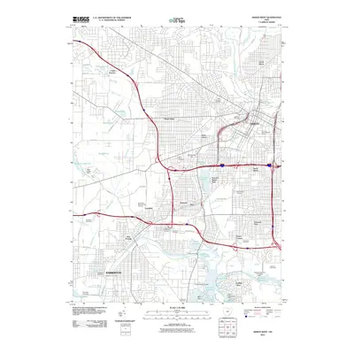 2010 Map of Akron West, 2010 Print