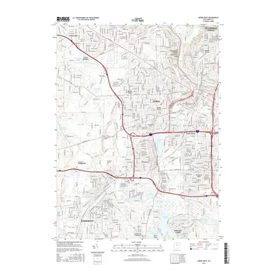 2016 Map of Akron West, 2016 Print