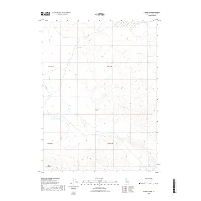 2018 Map of Al Shinn Canyon, 2018 Print