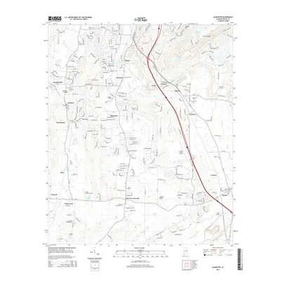 2014 Map of Alabaster, 2014 Print