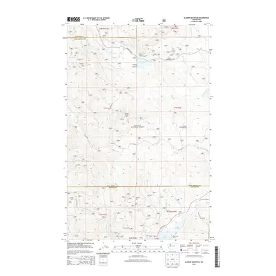 2014 Map of Aladdin Mountain, 2014 Print