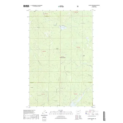 2020 Map of Aladdin Mountain, 2020 Print