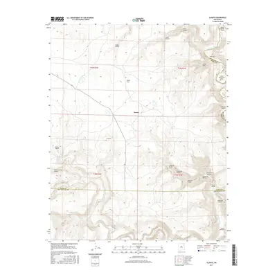 2017 Map of Alamito, 2017 Print