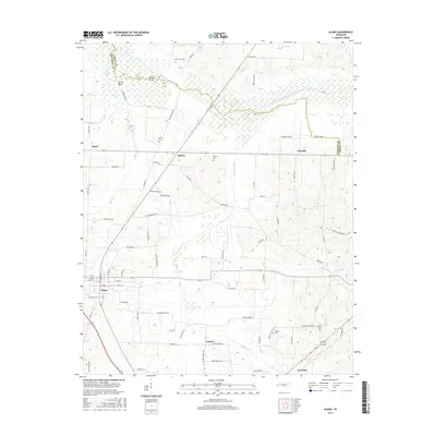 2016 Map of Alamo, 2016 Print