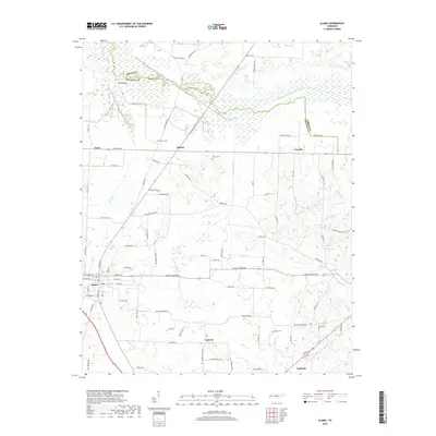 2019 Map of Alamo, 2019 Print