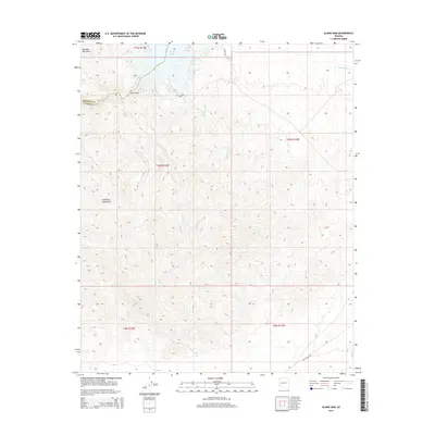 2014 Map of Alamo Dam, 2014 Print