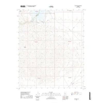 2018 Map of Alamo Dam, 2018 Print
