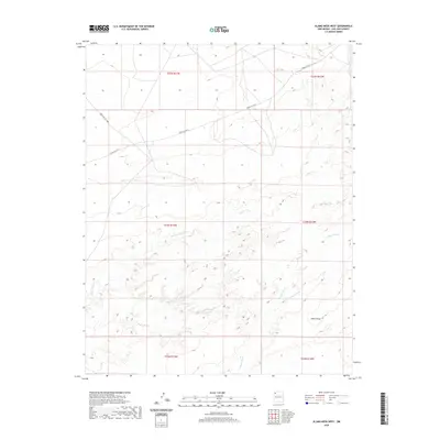 2020 Map of Alamo Mesa West, 2020 Print