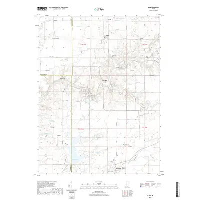 2019 Map of Alamo, 2019 Print