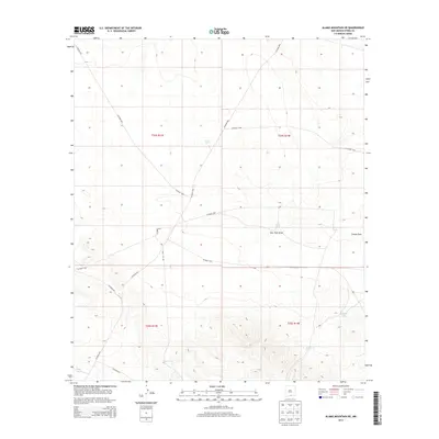 2013 Map of Alamo Mountain NE, 2013 Print