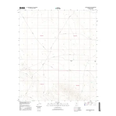 2017 Map of Alamo Mountain NE, 2017 Print