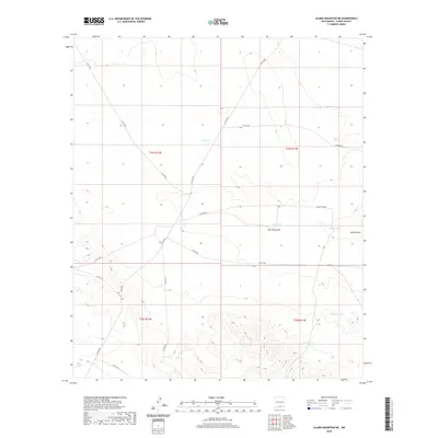 2020 Map of Alamo Mountain NE, 2020 Print