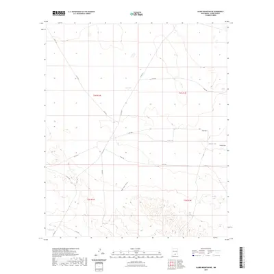 2023 Map of Alamo Mountain NE, 2023 Print