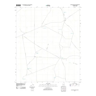2010 Map of Alamo Mountain, 2010 Print