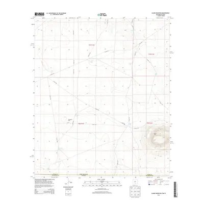 2013 Map of Alamo Mountain, 2013 Print
