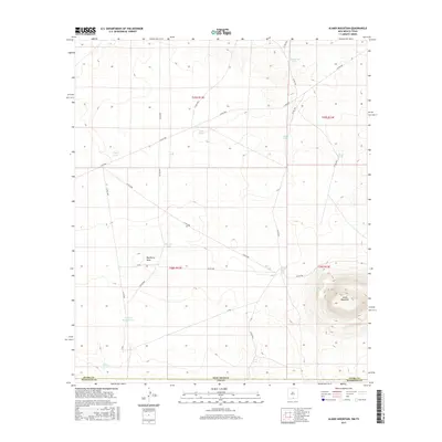 2017 Map of Alamo Mountain, 2017 Print