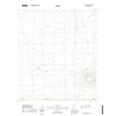 2020 Map of Alamo Mountain, 2020 Print