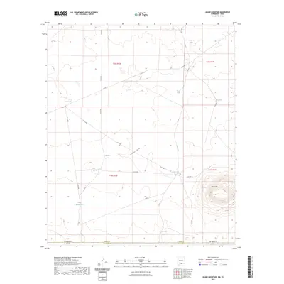 2023 Map of Alamo Mountain, 2023 Print