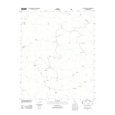2012 Map of Alamo Mountain, 2012 Print