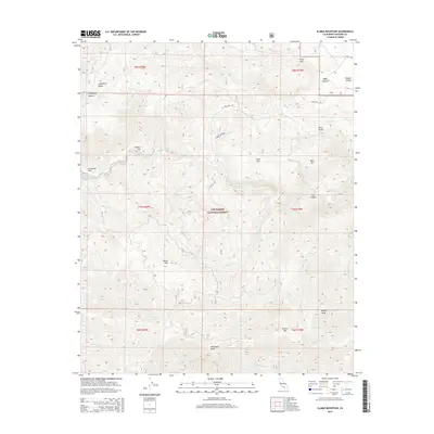 2015 Map of Alamo Mountain, 2015 Print