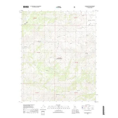 2018 Map of Alamo Mountain, 2018 Print