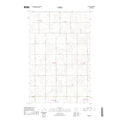 2020 Map of Alamo NE, 2020 Print