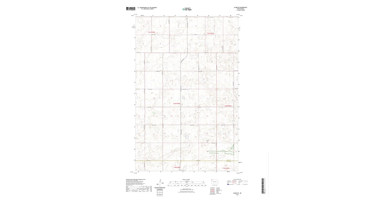 2024 Map of Alamo NE, Divide County, ND — High-Res | Pastmaps